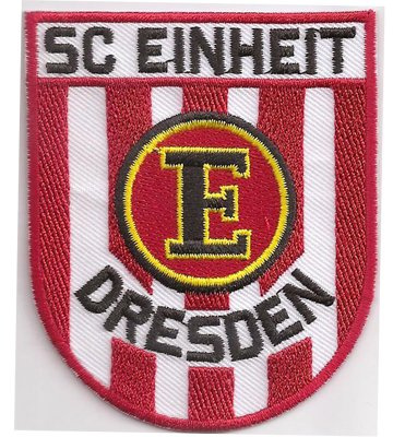 SC Einheit Dresden Fussball Fanclub Trikot Schal Abzeichen Aufnäher Patch