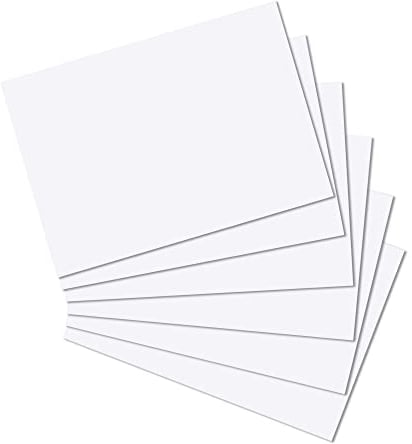 Herlitz 10835809 Karteikarten A4 100 Stück, blanko, weiß und holzfrei