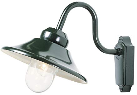 Konstsmide Vega 556-600 Wandleuchte B: 29,5cm T: 44cm H: 30cm / 1x60W / IP23 / lackiertes Aluminium / grün