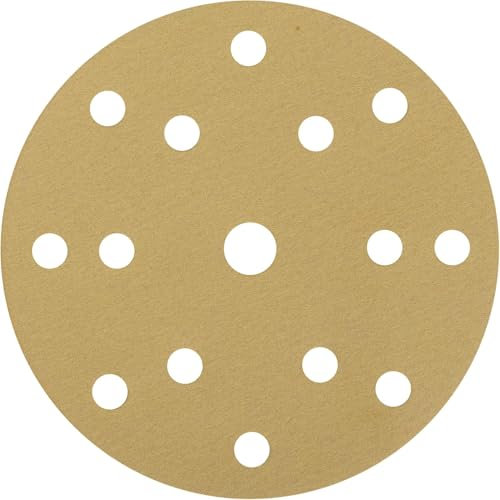NTools HMF 7 Disque abrasif 150mm avec 15 Trous, Grain 240 | Disque poncage 150mm pour ponceuses excentriques avec ⌀ de plateau de ponçage 150 mm | Grain 240 | 100 pièces