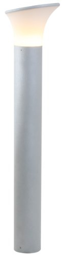 Naeve Leuchten Außenstehleuchte/exklusiv Leuchtmittel/Höhe: 81 cm/ø 18 cm/Aluminium/Kunststoff, silber/opal 2031659