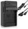 Chargeur (Prise de Courant/Auto) Compatible avec Panasonic DMW-BCG10E, BCF10E, Compatible avec Lumix DMC TZ, ZR, ZS, ZX... - Voir descriptif