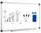 COSTWAY Whiteboard Magnettafel Schreibttafel Pinnwand Wandtafel Board Memoboard mit Alurahmen viele Größen wählbar(50x35cm)