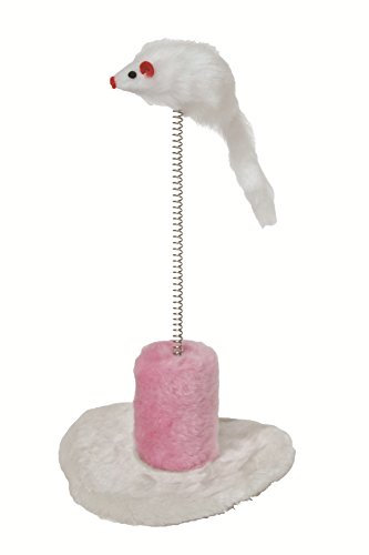 Gor Pets Cat & Mouse Spiral Spring Toy 17 cm