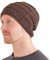 CHARM Herren 100% Baumwolle Beanie - Handmade Sommer Mütze Damen Häkel Strick Hellbraun
