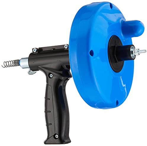 LDR Industries 512 1025 Drum Auger, 25-Feet Plumbing Drill Adapter Snake Clog Remover for Bathtub Drain, Shower and Kitchen Sink