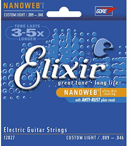 Elixir 12027 chitarra elettrica Nanoweb rivestita – personalizzata, leggera 9 – 46 (2 confezioni)