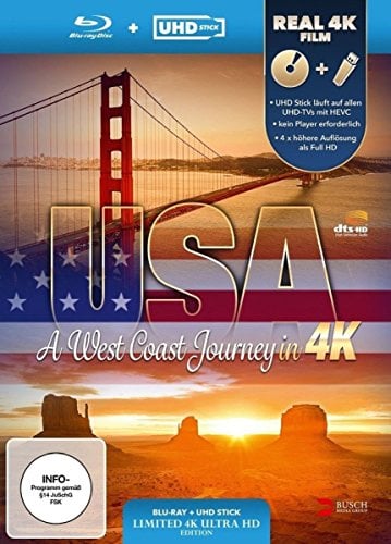 USA - A West Coast Journey (Ultra-HD Stick in Real 4K + Blu-ray) - Limited Edition