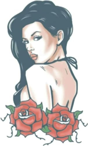 BIKER TATTOOS - Rose Pin Up
