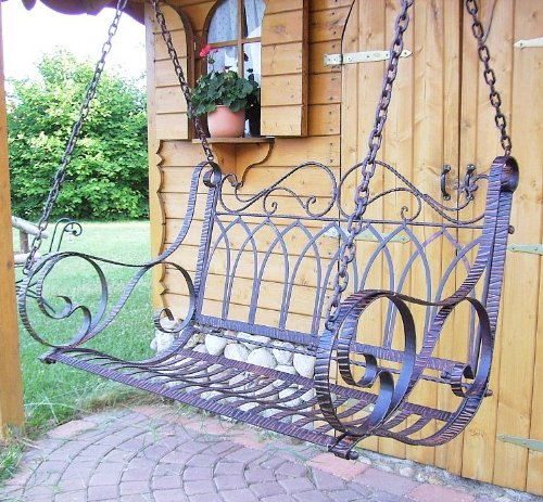 Hängebank Metall 18688 Schaukel mit Ketten Hängeschaukel Gartenschaukel Bank Hollywoodschaukel Avis