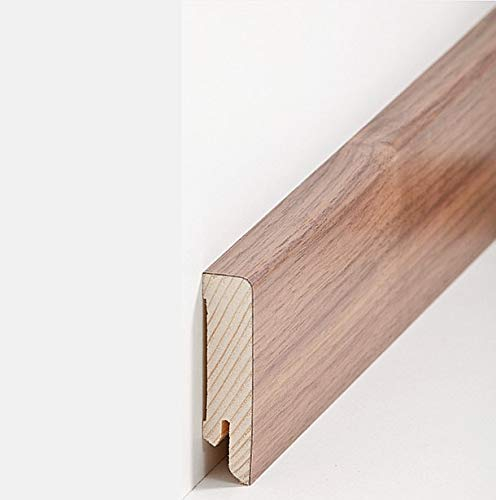 Südbrock Sockelleisten Lübeck - Nussbaum lackiert (Echtholzfurnier - 16.61.23)