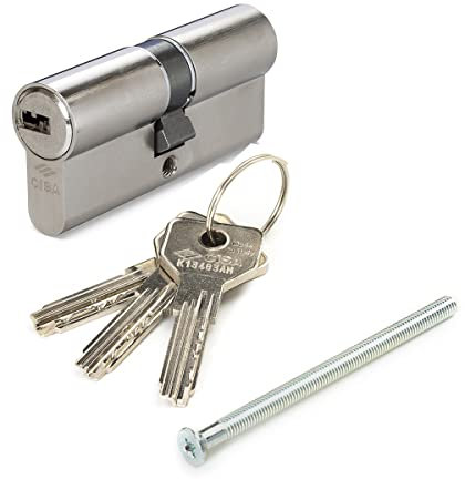 CISA 10E30013012, Cilindro Europeo Asix, Ottone Nichelato, 35/35 mm