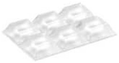 Inofix 2763b92 – Tropfen Wandtattoo transparente20 5 x 20 5 x 7 6 mm 6