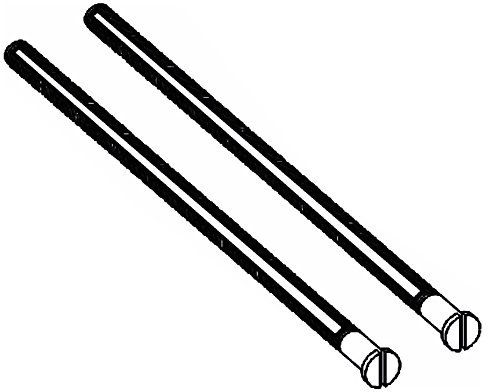 Regiplast CE710 Jeu de vis d'extension pour Contre-Plaque. pour réservoir Evo 670 et bi Debit 750-cesame ce70/ce2570/ce3070/ce3070u-futura 740, Orange