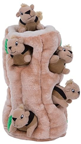 Outward Hound Casse tête pour Chiens - Cache-Cache Ecureuil en Peluches, XL format