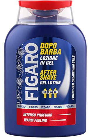 Figaro After Bart Lotion Gel, After Shave Gel Lotion, belebende Wirkung, Anti-Rötung, Intensiver Duft - 150 ml