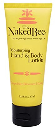 The Naked Bee Grapefruit Blossom Honey Hand & Body Lotion 2.25oz. Moisturising Skin Care. Hand & Body Lotion for Dry Skin. Body Skin Care & Hand Moisturiser. Hand Care & Body Care Moisturiser.