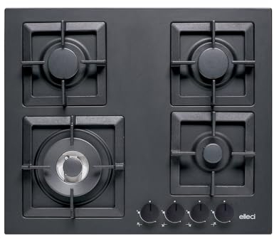 Elleci Piano cottura da incasso Plano 60 TCL 40 Nero PGSP60140WS