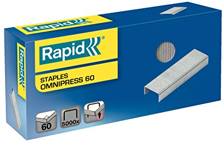Rapid 5000562 Omnipress 60 verzinkt Heftklammern 5000 Stück