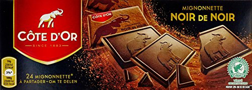 Côte d'Or 24 Mignonnettes Noir de Noir à Partager la Boîte de 240 g