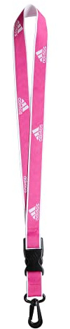 adidas Unisex's Lanyard for Keys, Id Badge Holder, Keychain with Breakaway Buckle