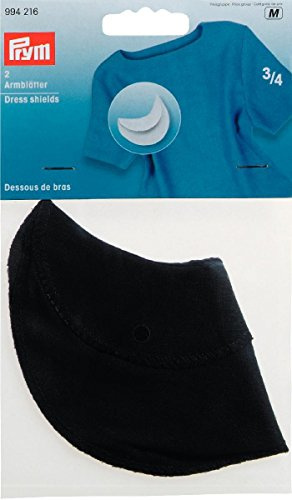 Dress Shields Size 3/4 Black 100% Cotton