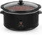 Andrew James 8L Slow Cooker, Removeable Easy to Clean Ceramic Bowl, 3 Temperature Settings, Cool Touch Handles & Non-Slip Feet, Energy Efficient Slow cooker with Tempered Glass Lid (black).