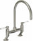 Abode LUDLOW Bridge Tap - BRUSHED NICKEL - AT1217
