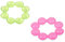 Nuby IcyBite Soother Ring Teether, Green/Pink