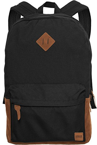 Urban Classics Backpack Leather Imitation Rucksack, 46 cm, 8 L, Blk/BRN