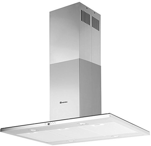 Meireles MEI 190 XN De pared Negro, Acero inoxidable 600m³/h C - Campana (600 m³/h, Canalizado, 69 dB, De pared, Negro, Acero inoxidable, 4 bombilla(s))