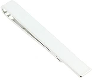 Clj Charles Le Jeune. Pince à cravate, Acier. Gris - Uni -