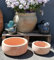 B-Ware !! 2er Set Pflanzschalen ø 22 cm + ø 30 cm aus Terracotta, Blumentopf, für Garten Terrasse Mediterran