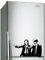 AnOL (80x49 cm) Banksy Vinyl Wand Aufkleber Pulp Fiction Graffiti/Jungs mit Banane Pistolen/Straßen Graffiti Aufkleber/Zwei Herren Abendessen Jacken Aufkleber Geschenk