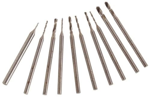 Velleman Präzisionsbohrerset, Zubehörset für multifunktionales Werkzeug, 10-teilig, Ø 0.6-0.7-0.8-0.9-1.0-1.2-1.5-1.8-2.0-2.3 mm