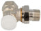 TA Heimeier 3711-01.000 V-exakt II Robinet thermostatique équerre en bronze nickelé 3/8 kvs 0,86
