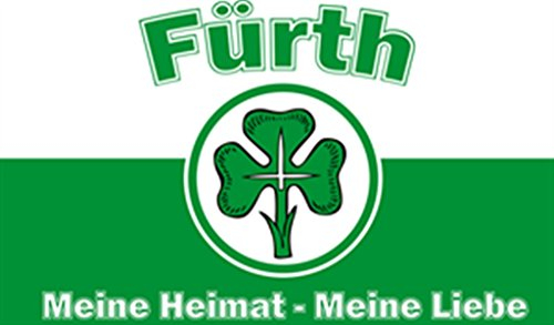 Fürth Meine Heimat Meine Liebe FAN 1,50 x 0,90m Flagge Fahnen mit 2 Ösen