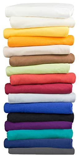 Moon 2er Pack Seitenschläferkissen Bezug Jersey Kissenbezug orange 40x145