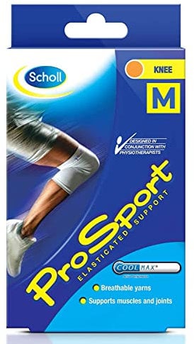 Scholl ProSport - Rodillera, talla M, color blanco