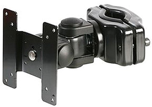 PRO SIGNAL Tilt and Swivel TV Pole Mount – Black – Adjustable Bracket for 30-60mm Diameter Poles – VESA 75x75, 100x100 – PSG02632B