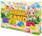TUBAN Set Kinetischer Sand Bauernhof – 4 Farben: Rosa, Blau, Grün, Lila – 4 x 200 g – 4 Förmchen – Kinetischer Spielsand – Spielzeug für Kinder
