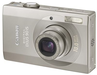 Canon Digital IXUS 90 IS Digitalkamera (10 Megapixel, 3-fach opt. Zoom, 7,6 cm (3) Display, Bildstabilisator)