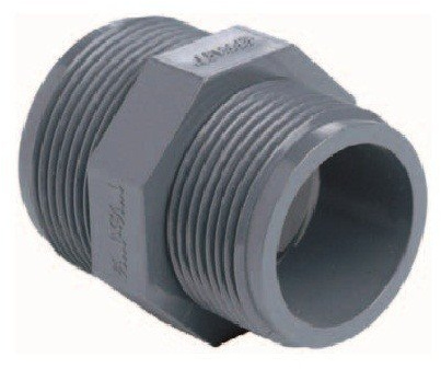 PVC Reduzierdoppelnippel G 1 x 1/2 Zoll