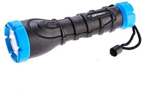 Dorcy 110-Lumen Weather Resistant LED Flashlight with Non-Slip Grip and Nylon Lanyard, Assorted Colors (41-2958)