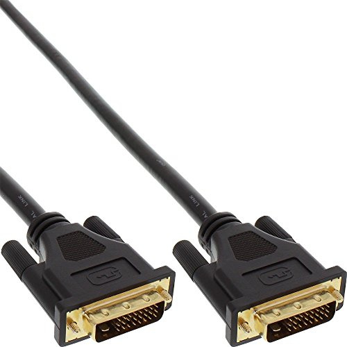 InLine 17771P DVI-D Anschlusskabel Premium, digital 24+1 Stecker / Stecker, Dual Link, 1m