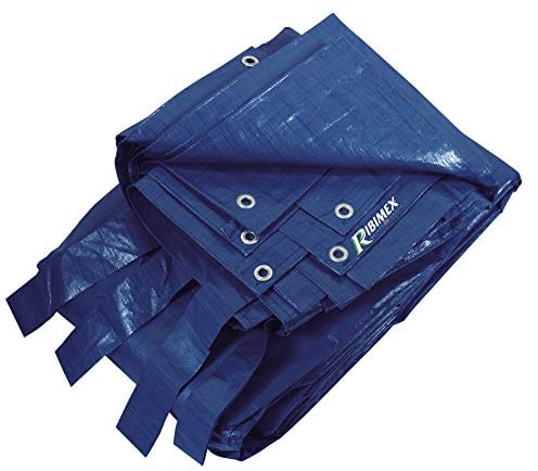 Ribimex PRBP14005X08 Bâche de piscine rectangulaire 5 x 8 m, Bleu, 5 x 8 m