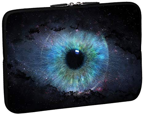 PEDEA Design Schutzhülle Notebook Tasche bis 17,3 Zoll (43,9cm), Space Eye
