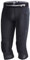COOLOMG Basketball Hose mit Knieschoner für Kinder 3/4 Kompression Tights Leggings gepolstert Caprihose Schwarz M