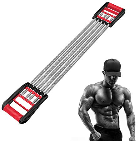 Chest Expander Profi Expander,5-Fach Verstellbarer Chest Expander mit abnehmbaren Stahlfedern,für Rücken, Brust, Schulter und auch Deine Armmuskulatur Training