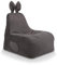Ecopuf Bunny S | Kindersitzsack - Original Kaninchen-Design - Komplett abziehbarer Sitzsack aus weichem Mikrofaser - Sitzsack mit Aufbewahrungstasche